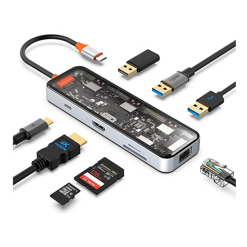 محور USB-C مع منفذ 4K، ومنفذ إ - مراجعة Usb Hub وسعره