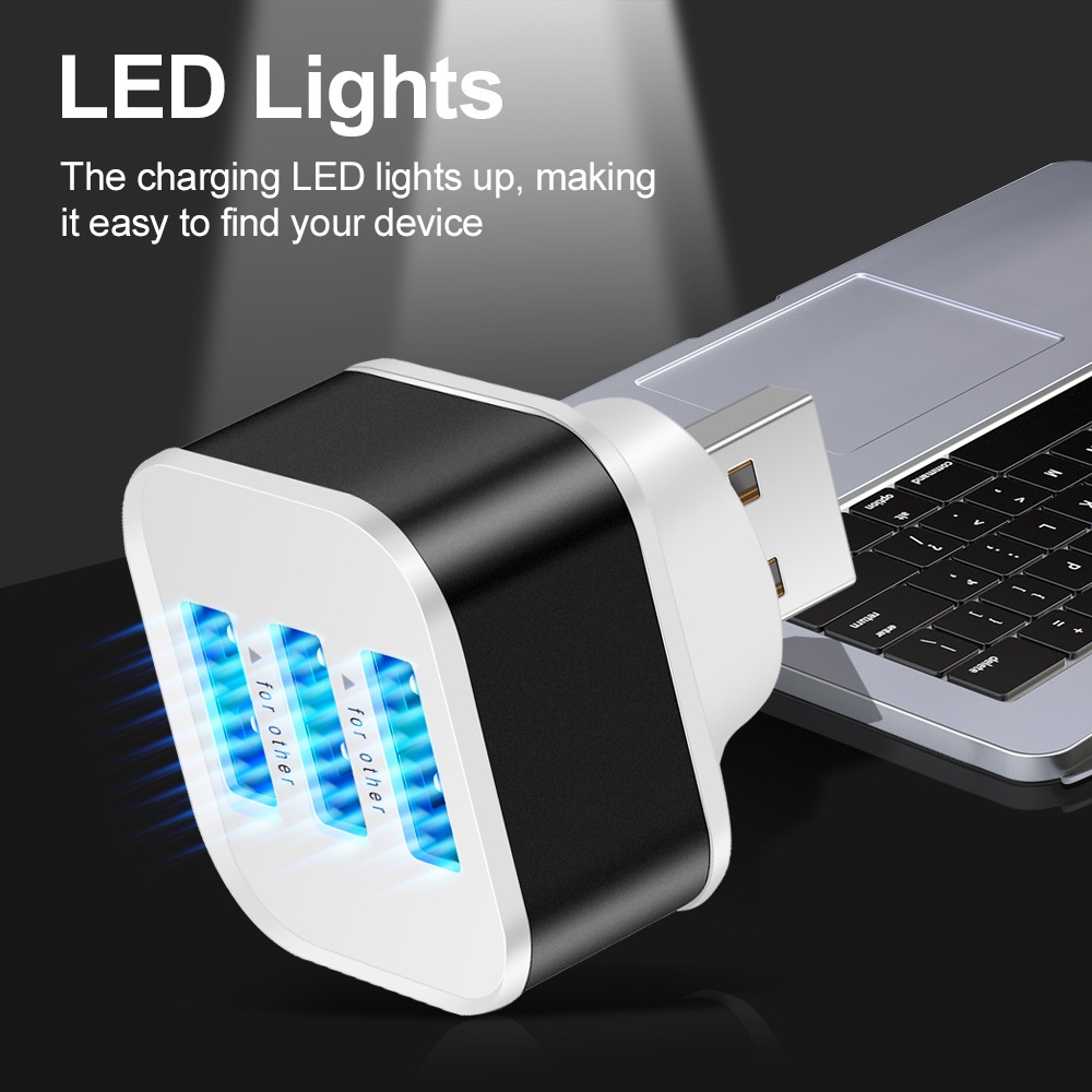 3 منافذ USB فتحات محول USB 3 ف - مراجعة Laptop Charger وسعره