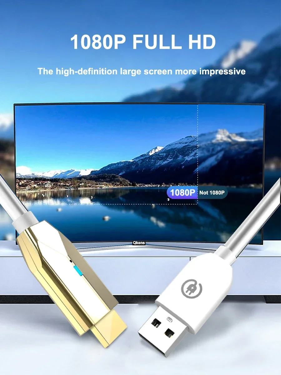 محول عرض لاسلكي USB HDMI بمدى  - مراجعة Hdmi Cable وسعره