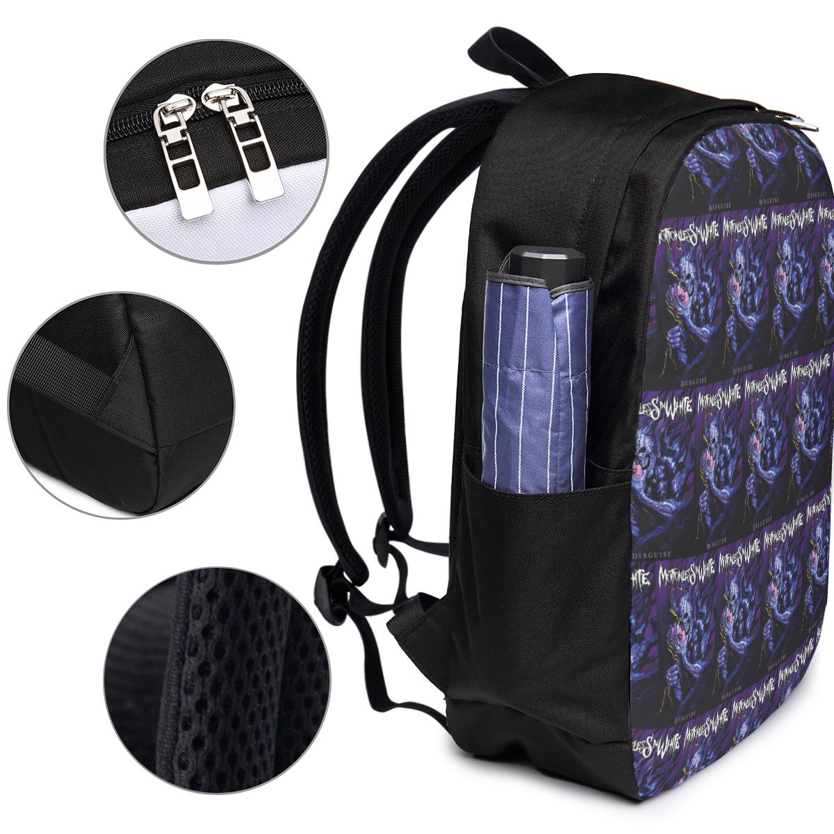 حقيبة ظهر بيضاء من Motionless  - مراجعة Laptop Bag وسعره