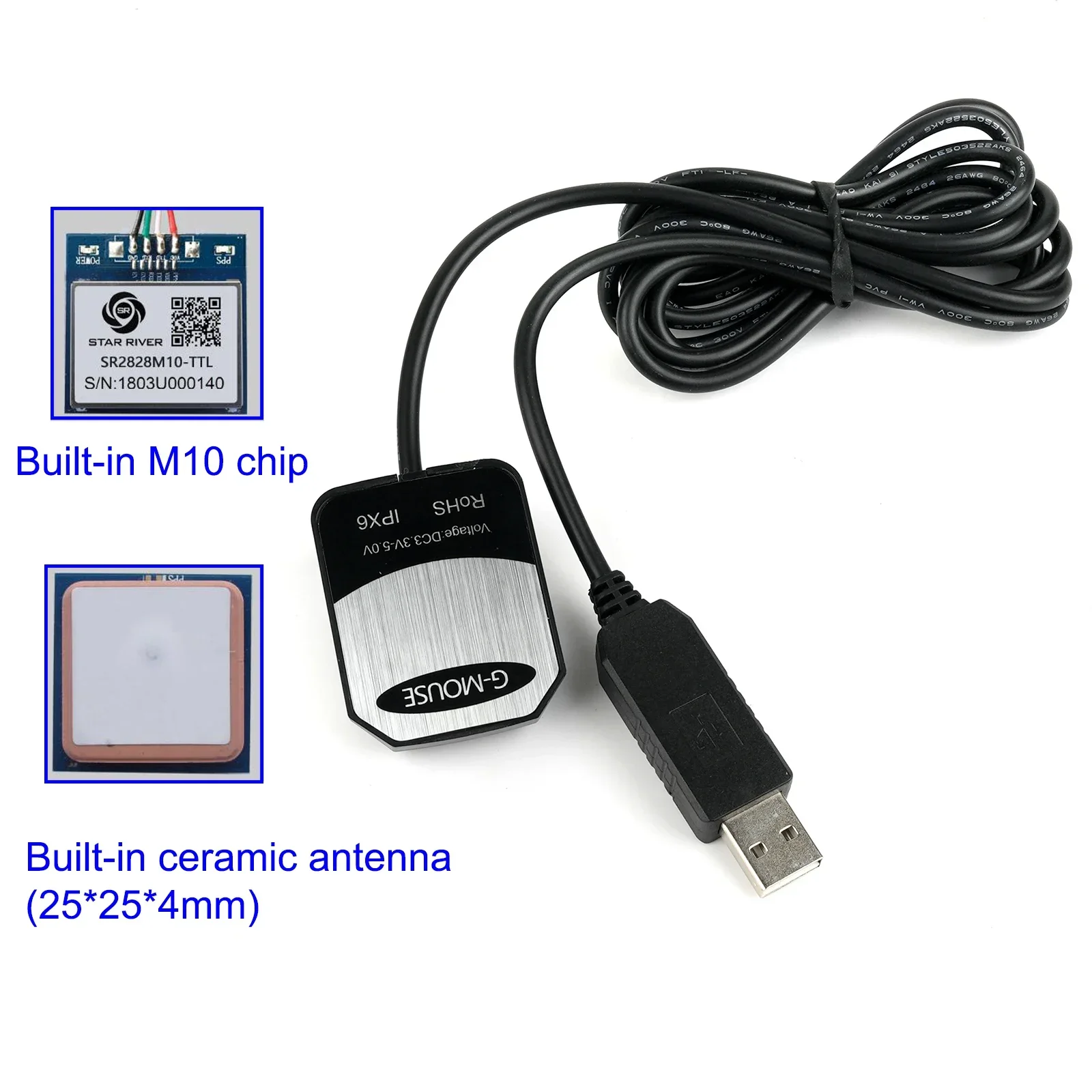 وحدة GPS M10 G-Mouse USB مع دع - مراجعة Laptop Mouse وسعره