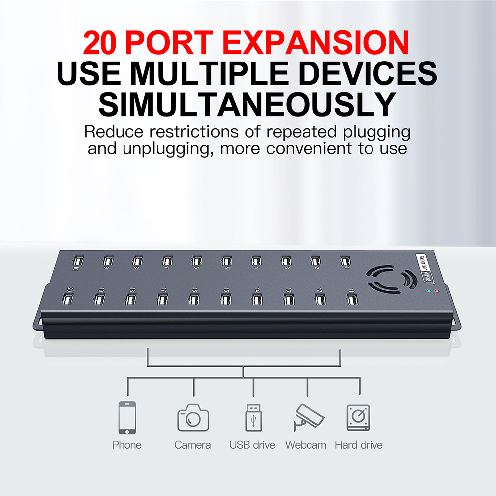 محطة شحن صناعية متعددة الأجهزة - مراجعة Usb Hub وسعره