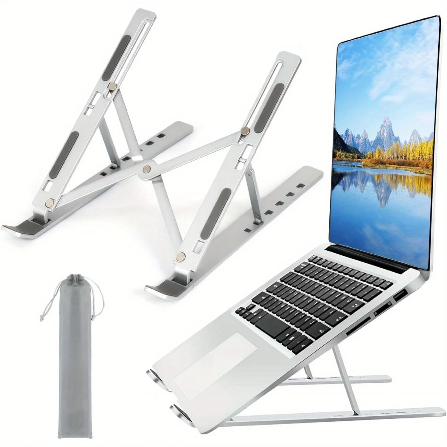 حامل كمبيوتر محمول من الألومني - مراجعة Laptop Cooling Pad وسعره