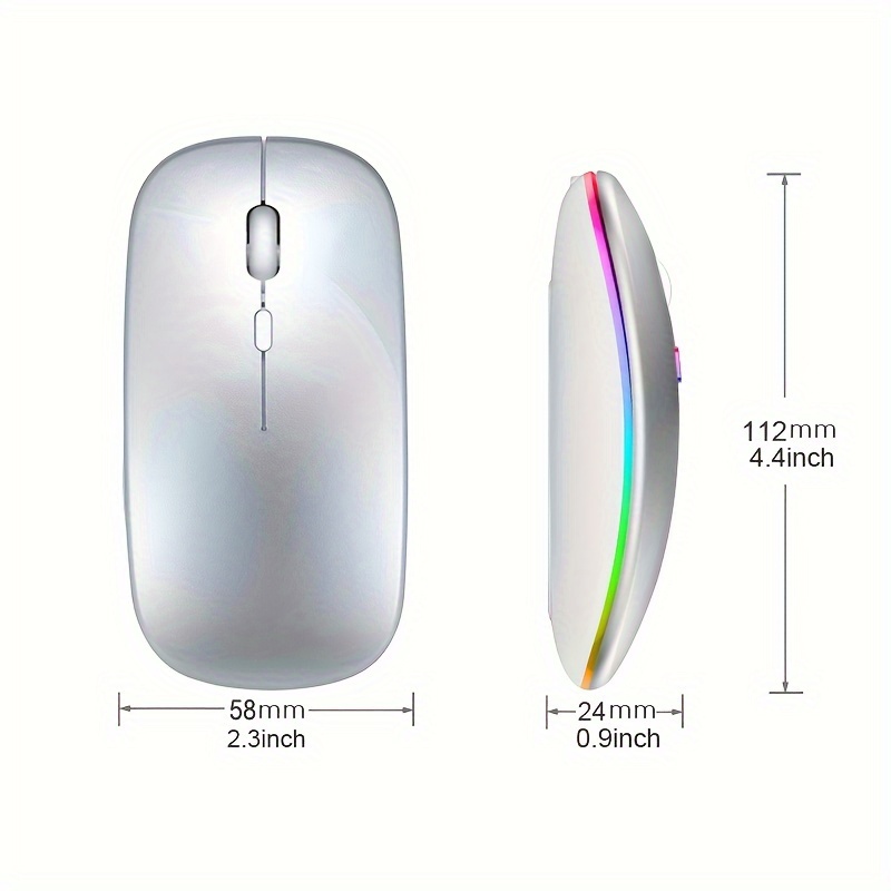 ماوس لاسلكي RGB قابل لإعادة ال - مراجعة Laptop Mouse وسعره