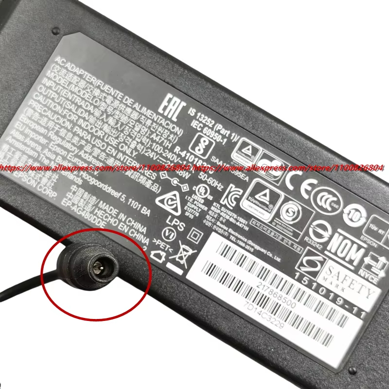 حقيقي A462E 24 فولت 1A 24 واط  - مراجعة Laptop Charger وسعره