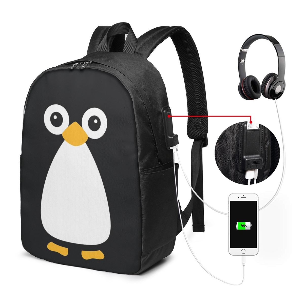حقيبة ظهر لطيفة على شكل بطريق، - مراجعة Laptop Bag وسعره